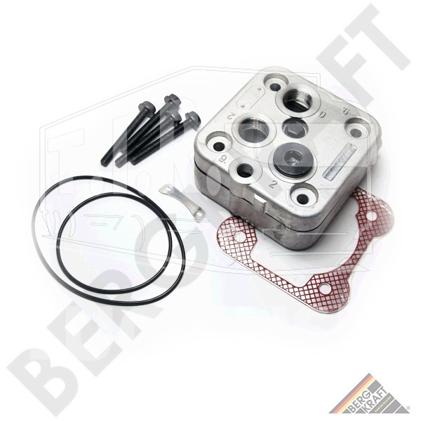 ГБЦ компрессора в сборе + прокладки (WABCO 411 151 800 2) MB AXOR OM906LA FOR 411 153 000 0 COMP.