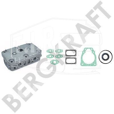ГБЦ компрессора в сборе+прокладки IVECO FOR ACX83D COMPR.