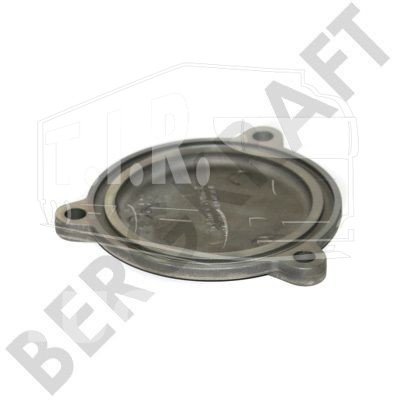 Крышка компрессора торцевая круглая ALUMINIUM MB/MAN (под 3-и болта)