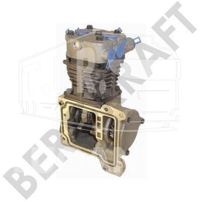Компрессор одноцилиндровый возд.охлажд. D=90mm (ГБЦ KNORR TYPE пластинчатый клапан)
