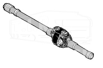 Полуось/шрус левая L=1313.5mm