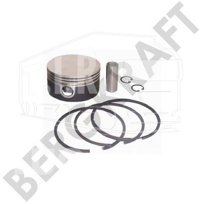 Поршнекомплект компрессора D=100mm 0.25 (толщ.2.5x2.5x4.0mm)
