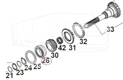 Подшипник первичного вала
