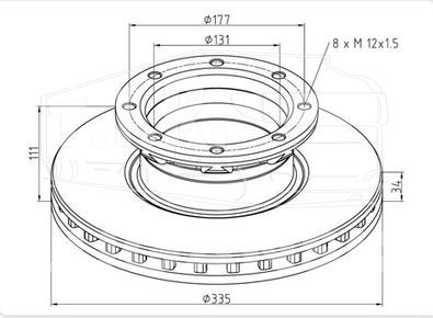 Диск тормозной