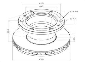 Диск тормозной