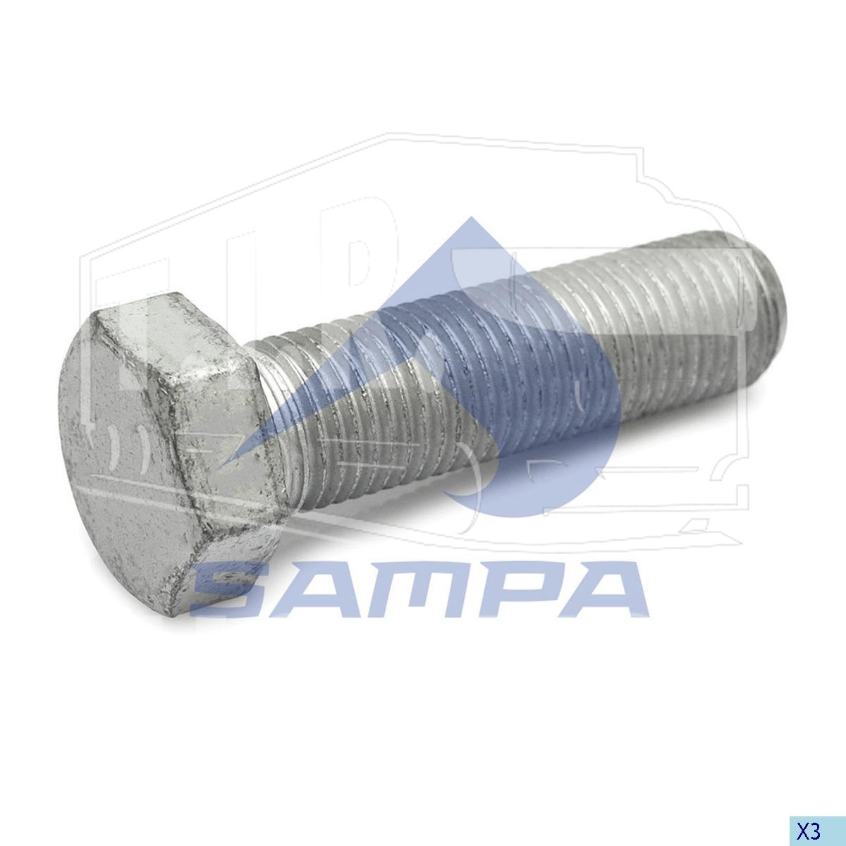 Болт кардана М14*1.5*50(45) (10.9)