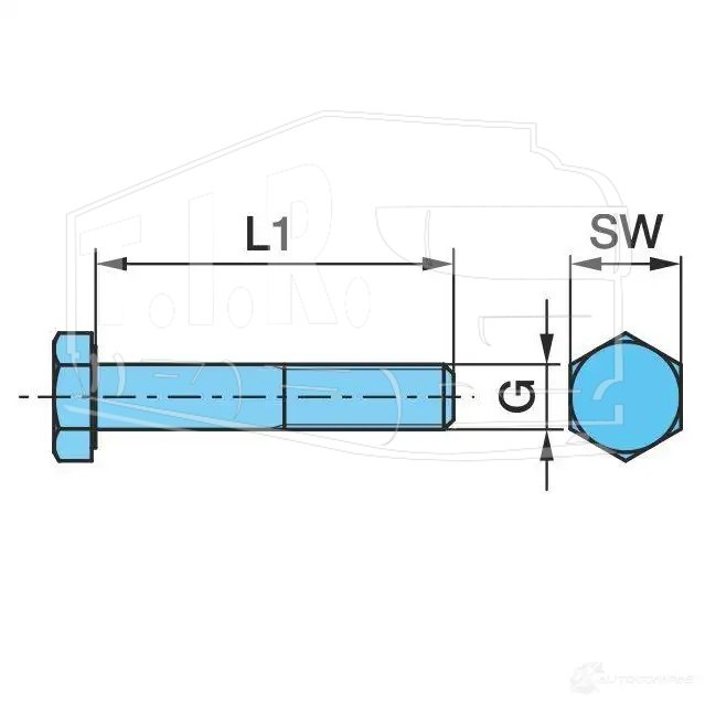 Болт М24*3*350 (10.9) рессоры