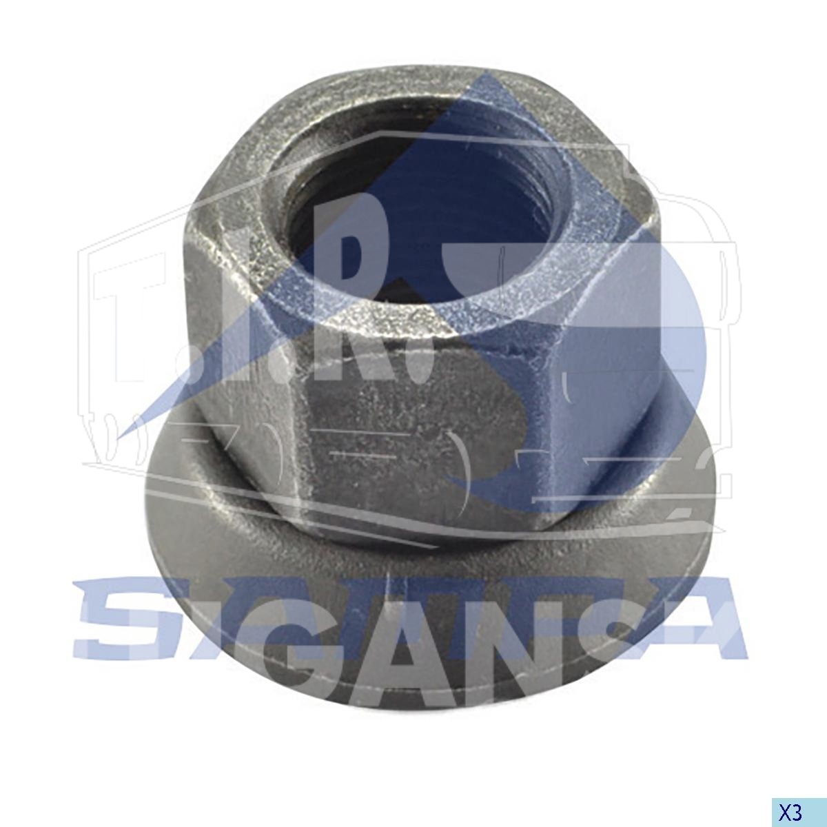 Гайка колеса 7/8"-14UNF h=35/33