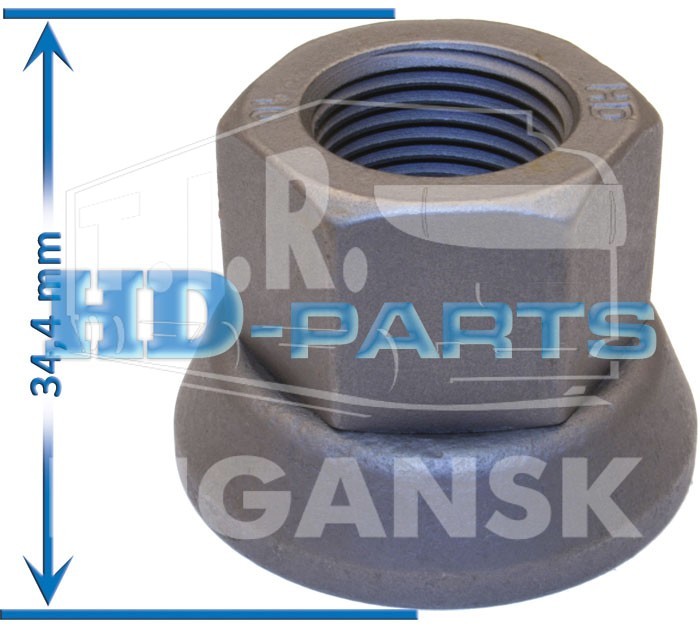 Гайка колеса 7/8"-14UNF h=35/33