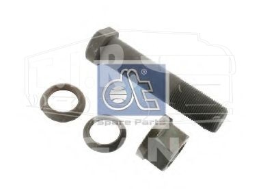 Wheel bolt, complete