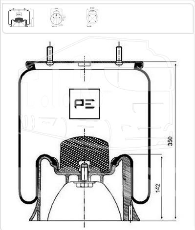 Пневморессора (с пласт. стаканом)