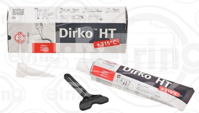 Герметик черный Dirko 70ml