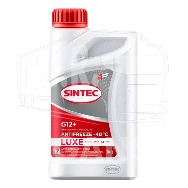 Антифриз SINTEC -40 G12+ LUX красный 1кг