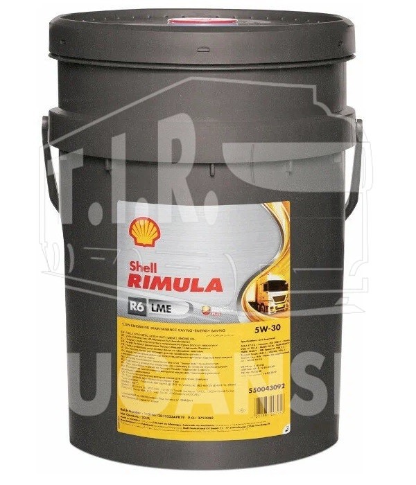 Масло SHELL Rimula R6LME 5W-30 20л