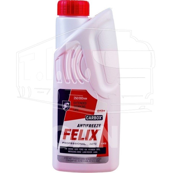 Антифриз FELIX Carbox-40 G12+ красный 1кг