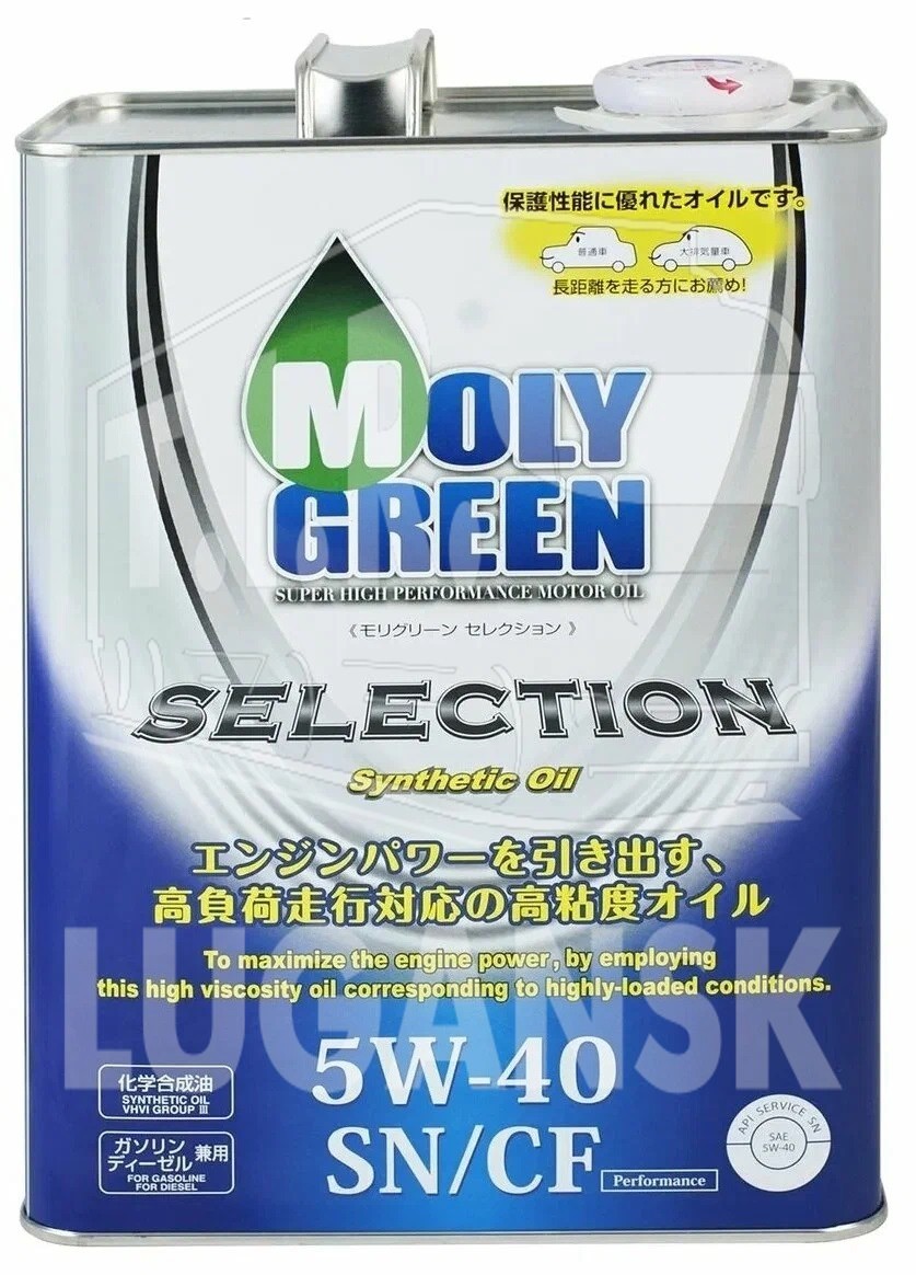Масло MOLY GREEN SELECTION 5W-40 SN/CF 4л