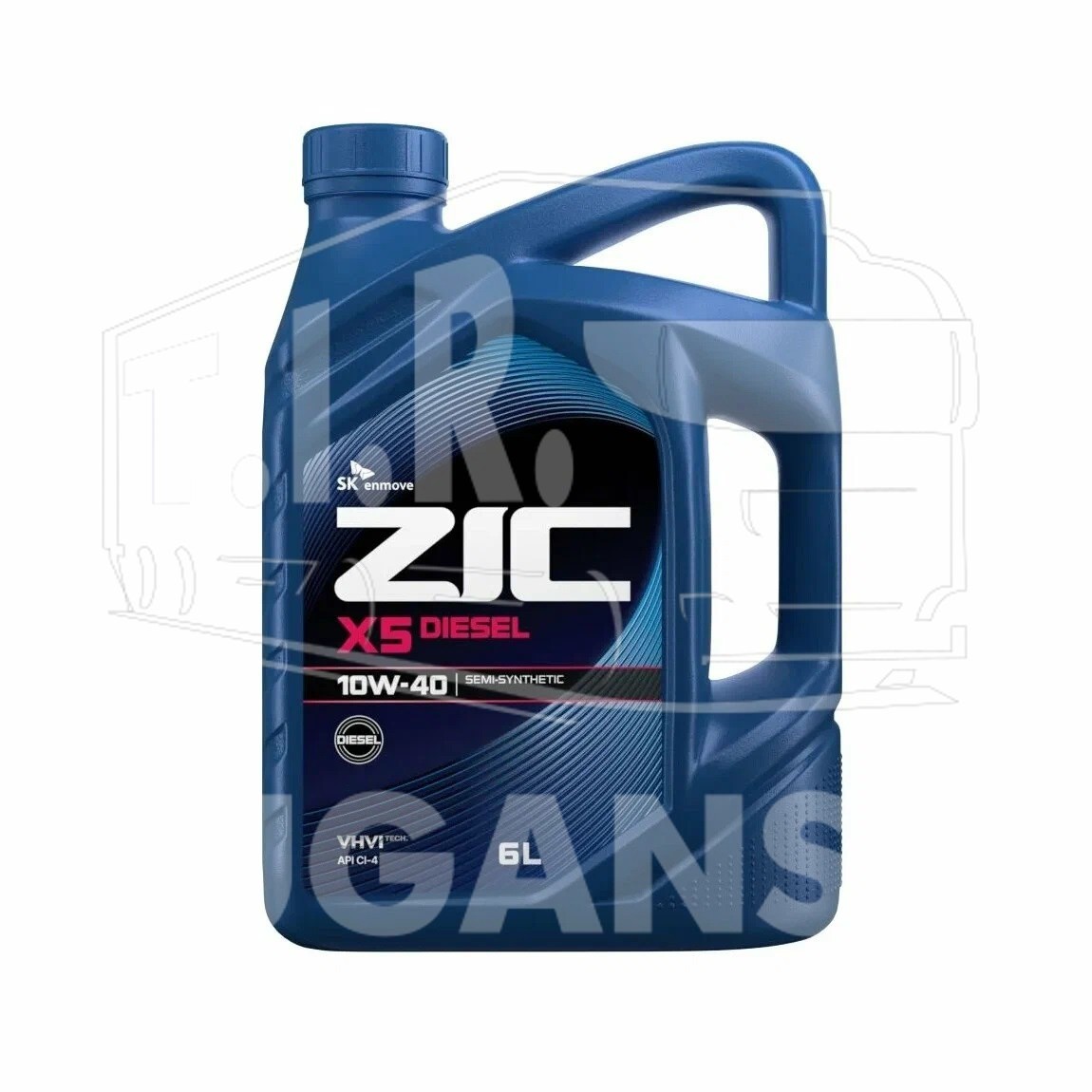 Масло ZIC X5000 10W40 API CI-4/SL 6л