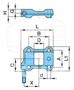 Плита п/рес с пальцем прав