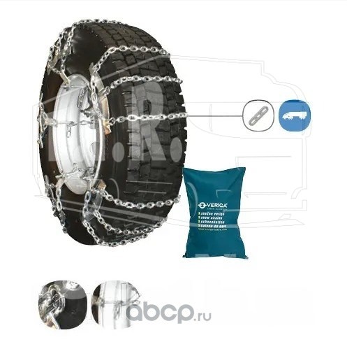 Цепи противоскольж. 315/80R22,5 "СЕГМЕНТ"