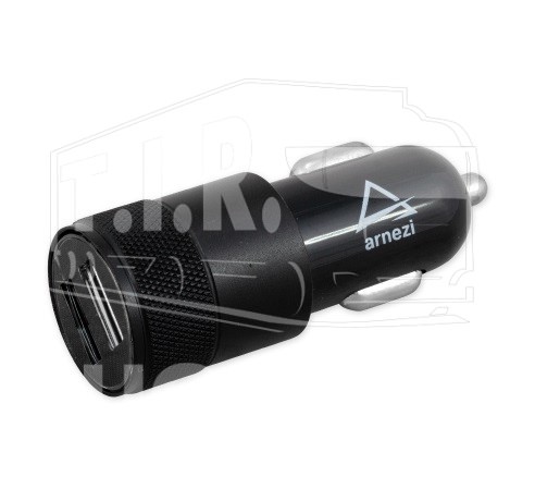 Адаптер автомобильный 1хUSB 1А в прикуриватель 2USB 5В 2.4А