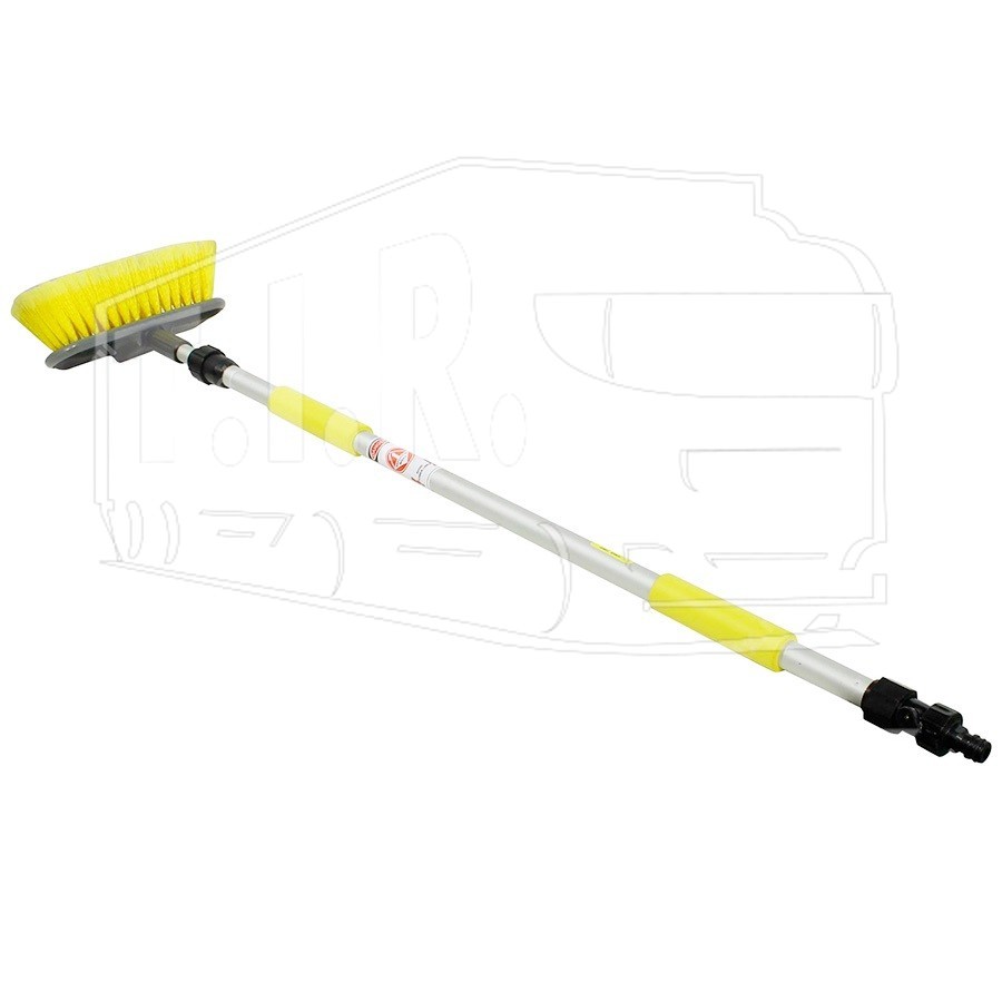 Щетка для мытья телескопическая 100-168см под шланг
