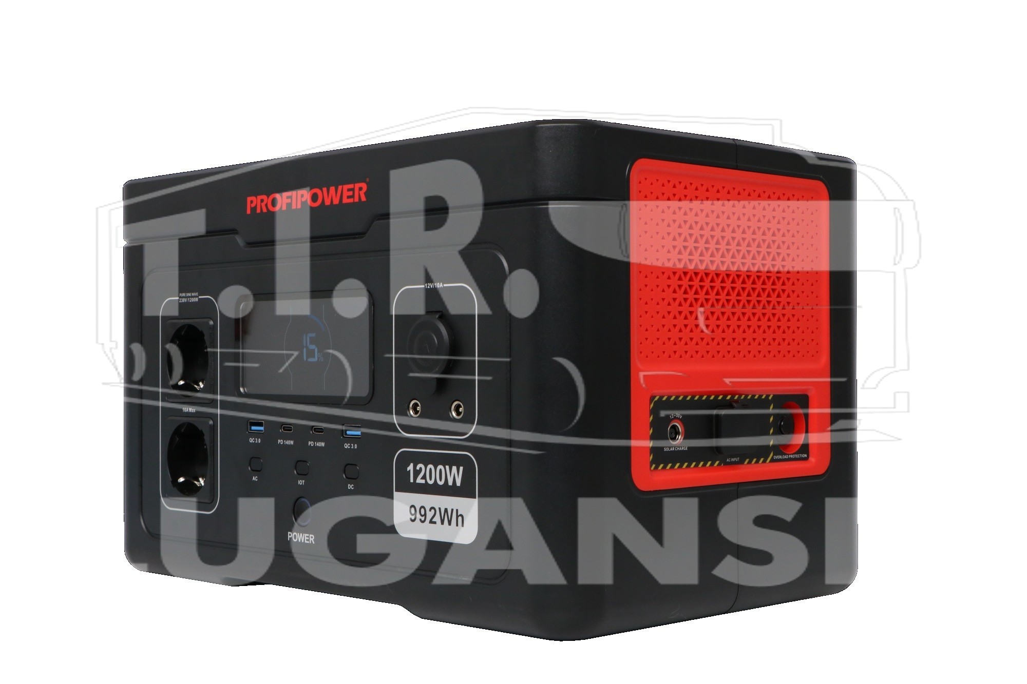 Аккумуляторная портативная электростанция PROFIPOWER ПЭ-1200PRO 1200Вт