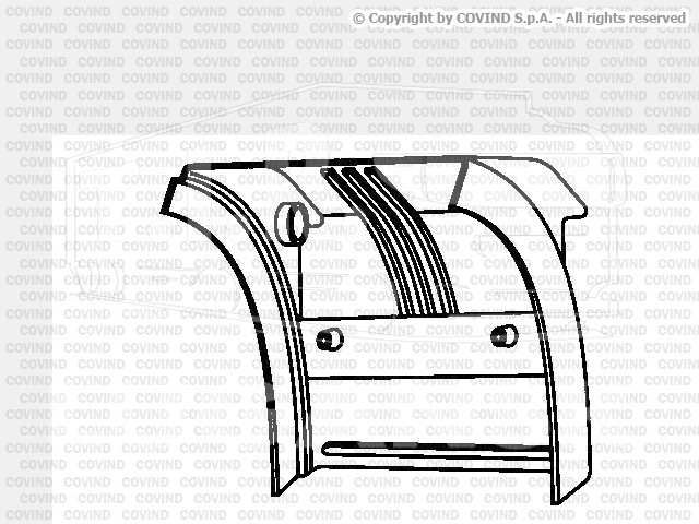 Крыло заднее (задняя правая часть 680mm)