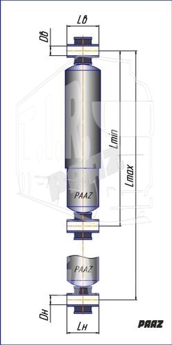 Амортизатор 319-479 d20*62/d20*62