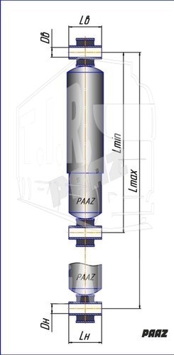 Амортизатор задний 526-874 d20*50/d20*62