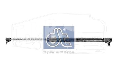 Амортизатор решетки 530мм/150N