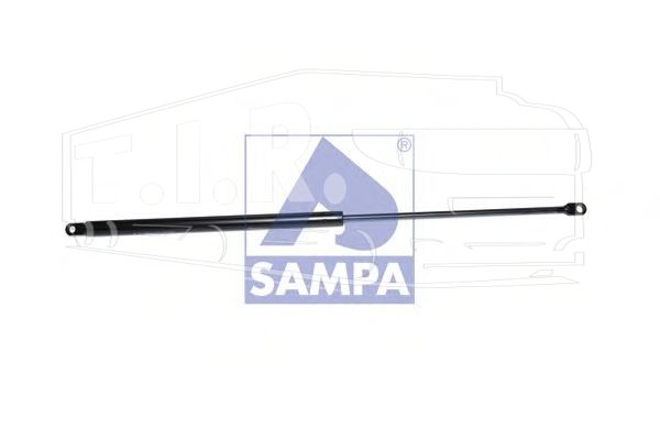 Амортизатор решетки 600MM/250N