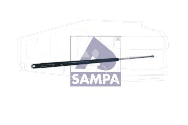 Амортизатор решетки 720mm/220N