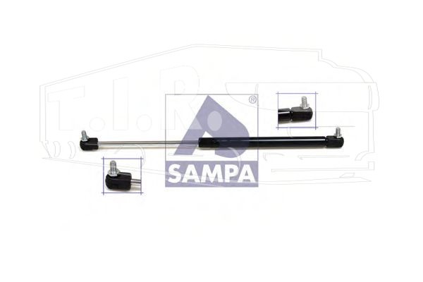 Амортизатор решетки 425mm 350N