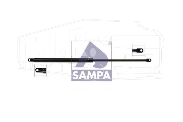 Амортизатор решетки 590mm/630N