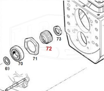 Шестерня 17 T.