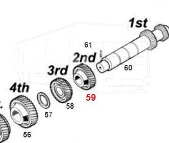 Шестерня 2-й передачи z=24