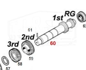 Вал промежуточный 17/19 T.