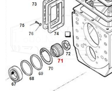 Шестерня солнечная 17 T