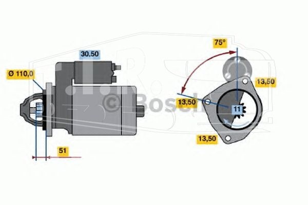 Стартер 24v 4kw 11t