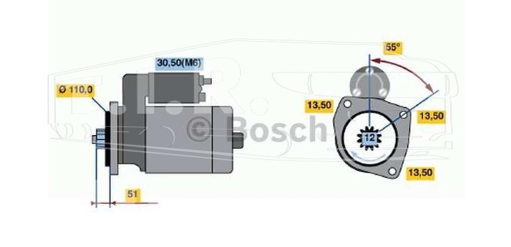 Стартер 24v 5.5kW