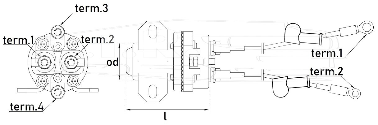 Реле стартера пусковое