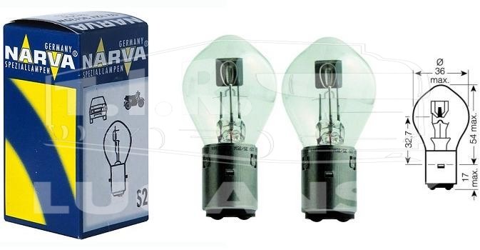 Лампочка 12V 35/35W  S2