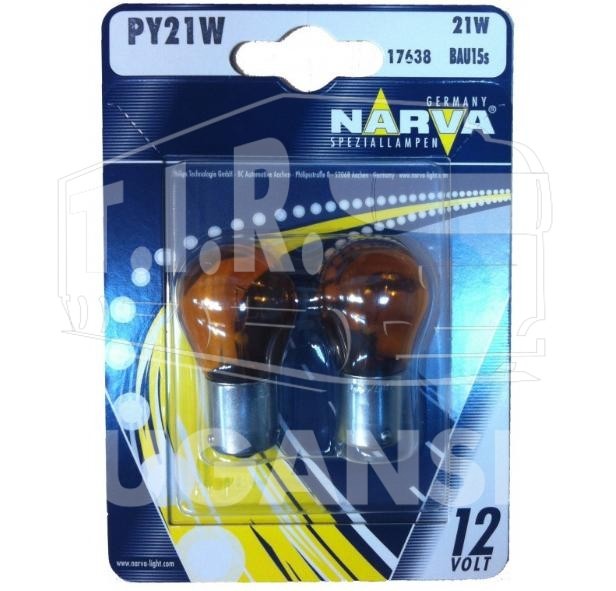 Лампочка 12v21w PY (2шт в упаковке)