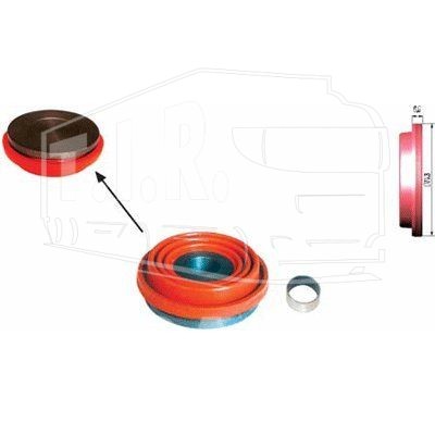Манжета направляющей суппорта D=74.3mm KNORR-BREMSE SN5../SN6..SERIES