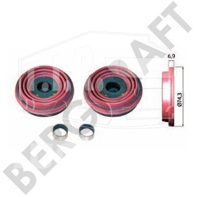 Манжеты направляющих суппорта D=74.3mm KNORR-BREMSE FOR ALL SB6.../SB7...SERIES