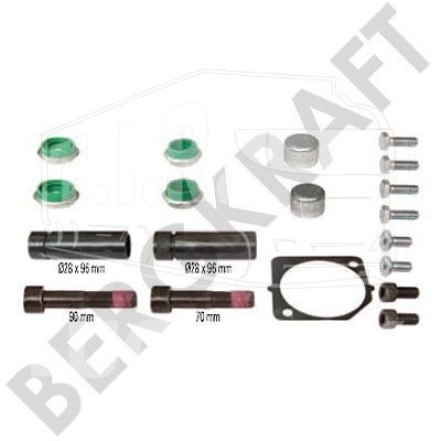 Р-к суппорта (направляющие D=28mm/L=96mm+болты L=70mm+пыльники+заглушки)