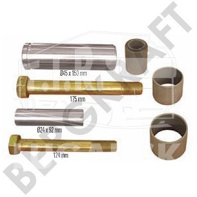 Р-к суппорта (направляющие D1=45mm/L1=150mm,D2=24mm/L2=92mm+втулки+болты L=175/124mm)