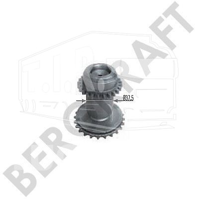 Шестерня суппорта правая D=37.5mm