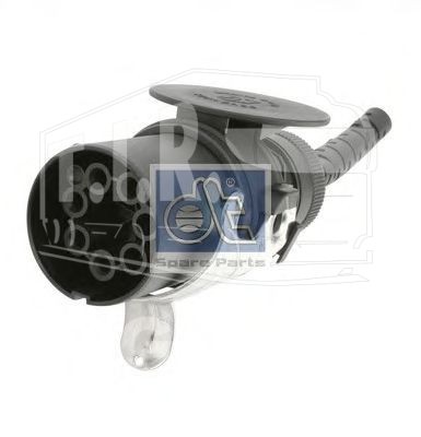 Штекерная вилка, 24В, ABS, соединение обжимом