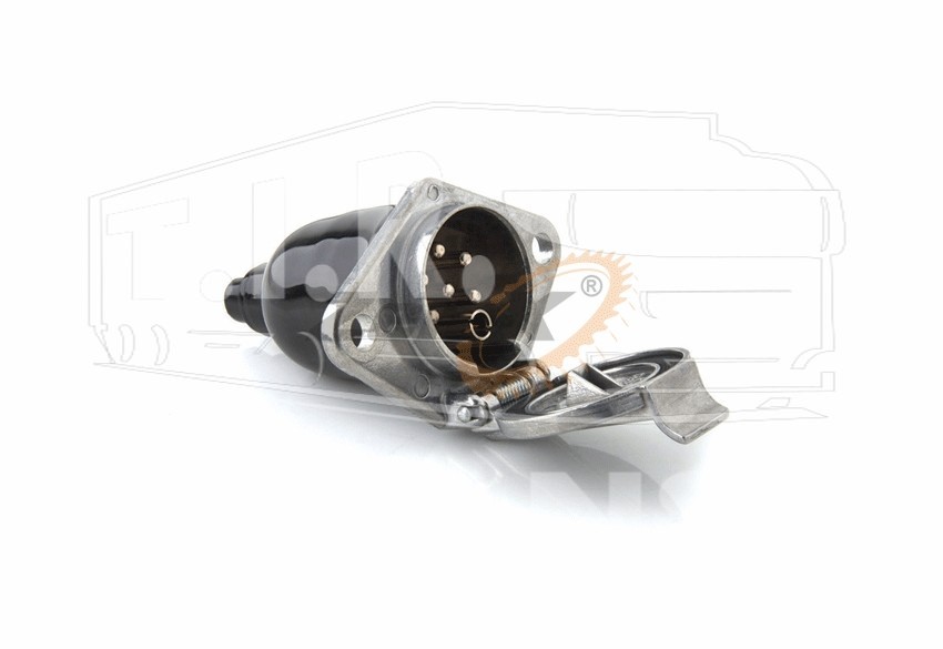 Розетка электрическая тип S (алюминий)